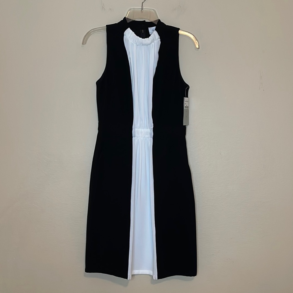 New A.L.C. Sleeveless Crew Neck Color Block Dress Size 4